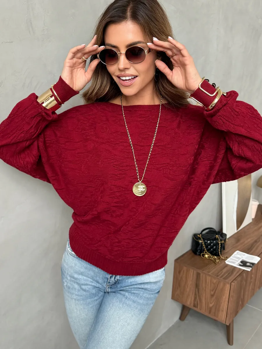 Кофта оверсайз с узорами