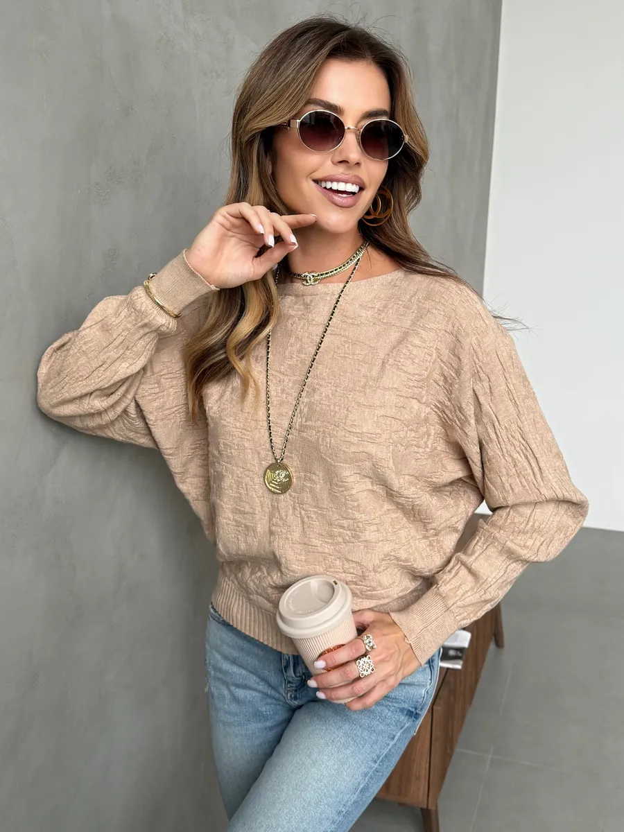 Кофта оверсайз с узорами