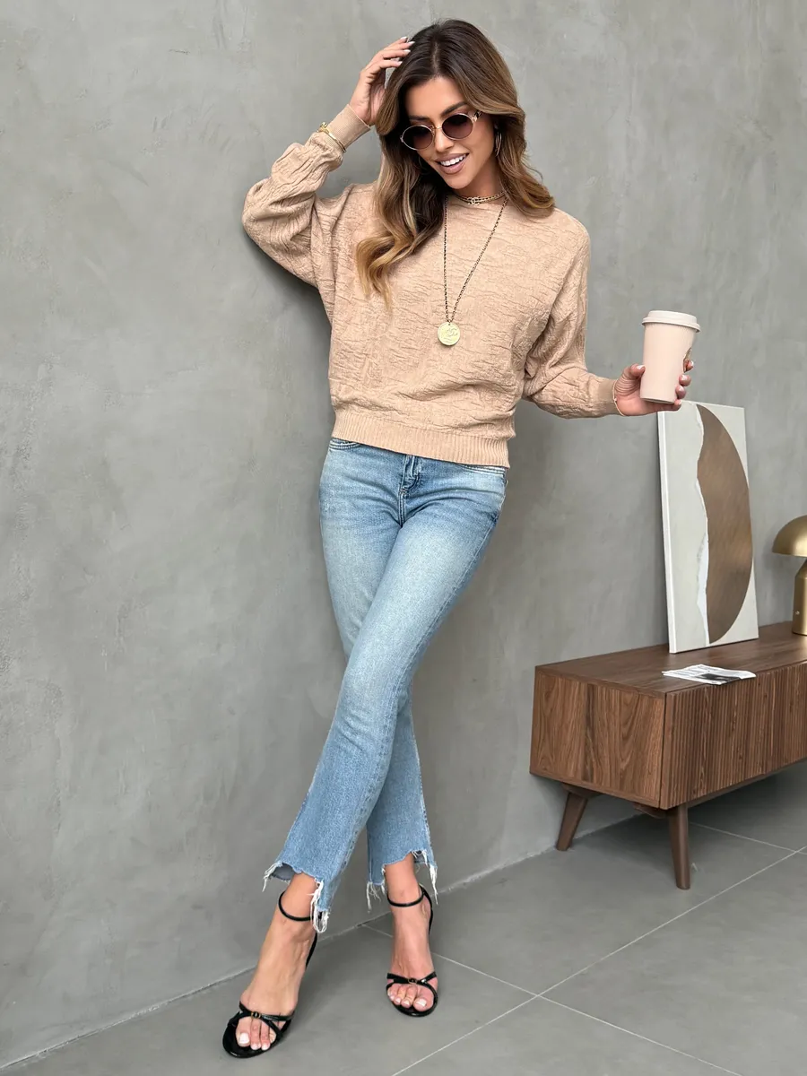 Кофта оверсайз с узорами