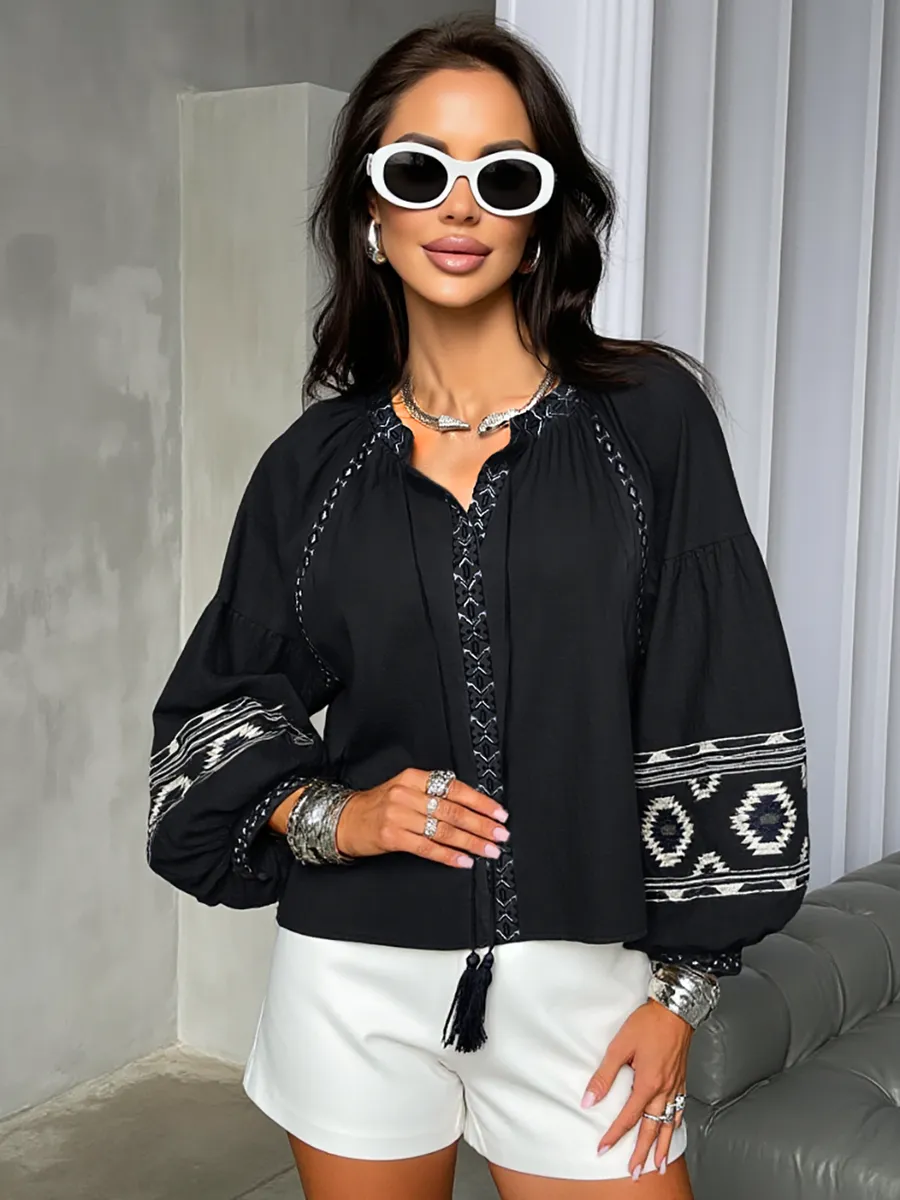 Черная блузка нарядная летняя