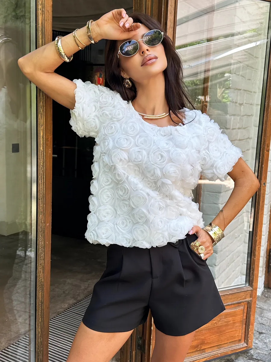 Белая блузка летняя нарядная