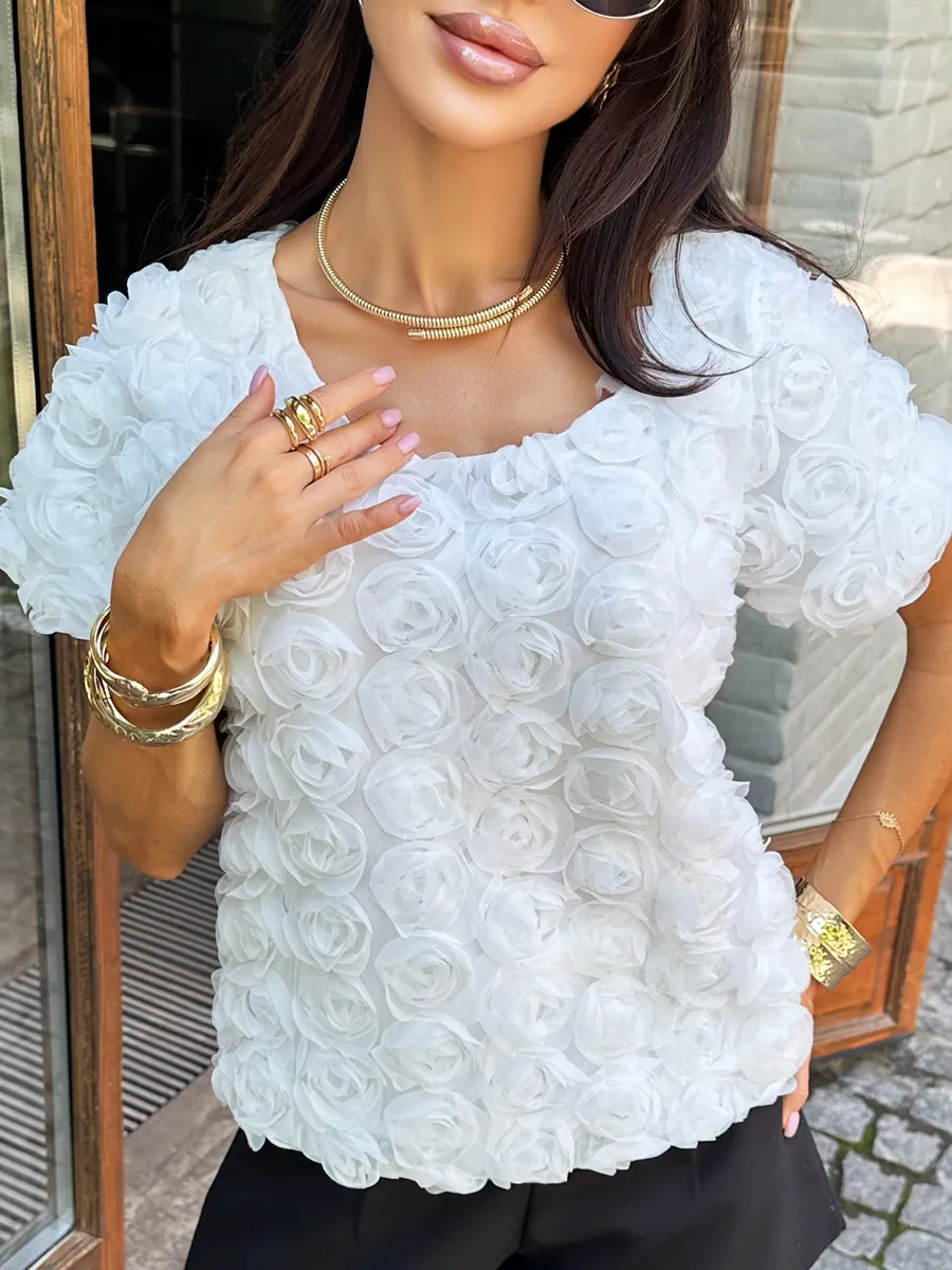 Белая блузка летняя нарядная