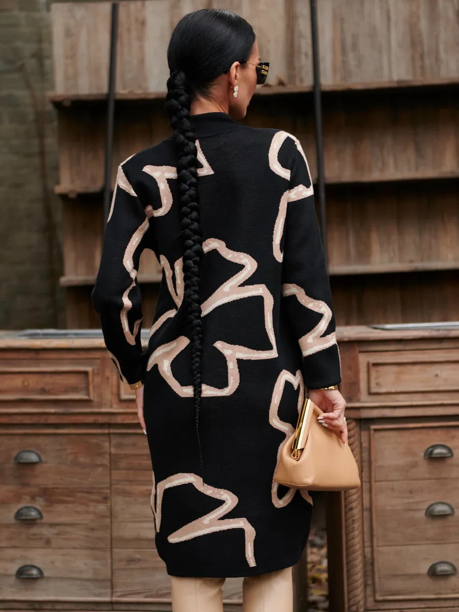 Бежевое платье теплое трикотажное мини