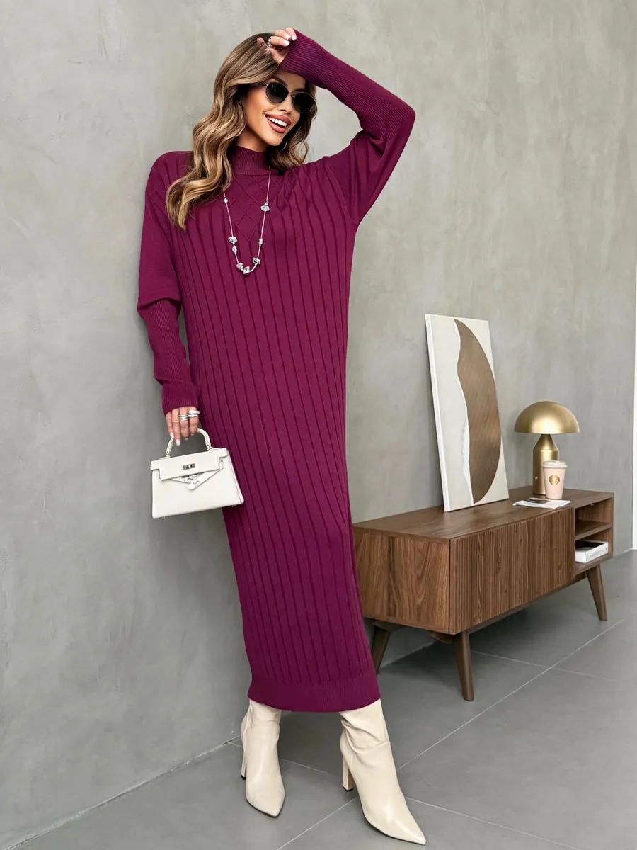 Платье лапша длинное трикотажное