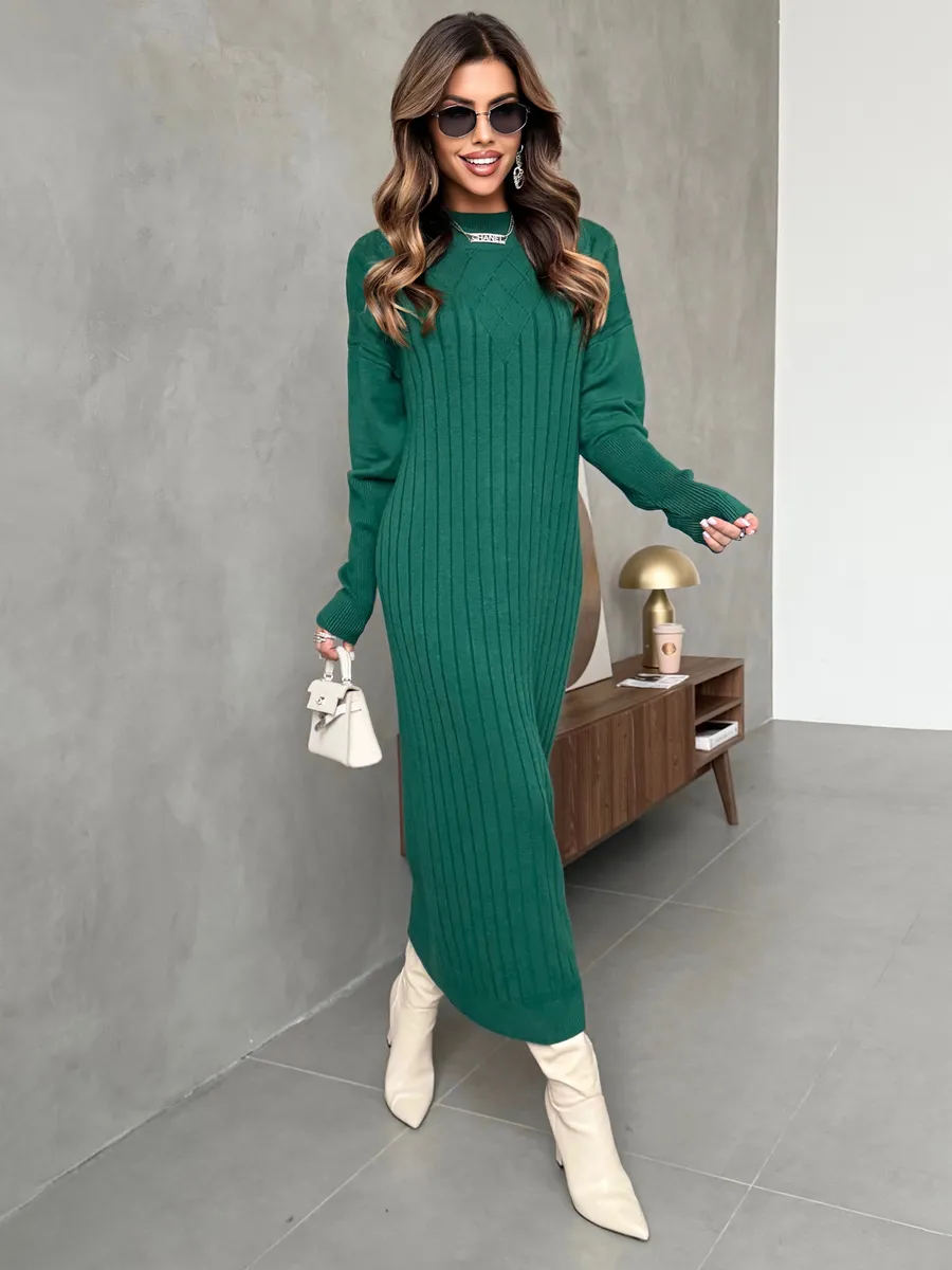 Платье лапша длинное трикотажное