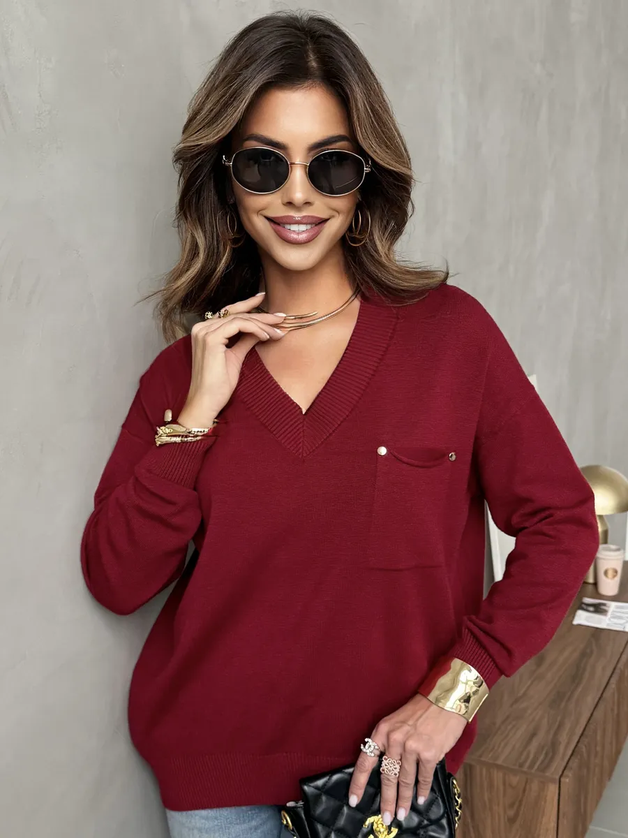 Кофта теплая трикотажная оверсайз