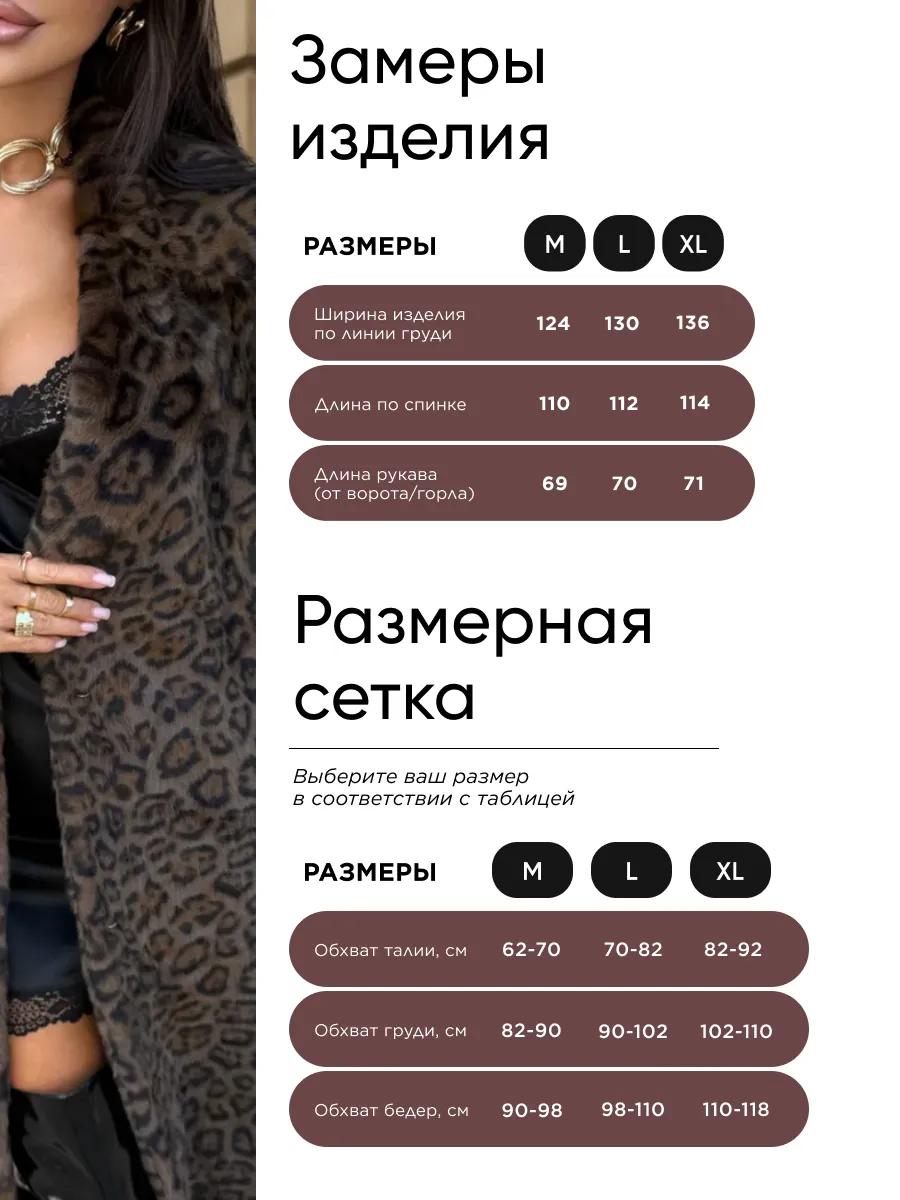 Шуба искусственная леопардовая