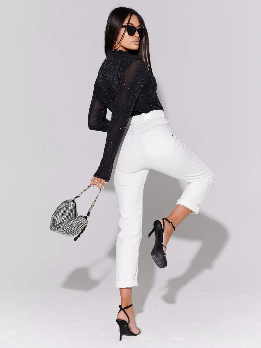 Черная блузка нарядная офисная вечерняя