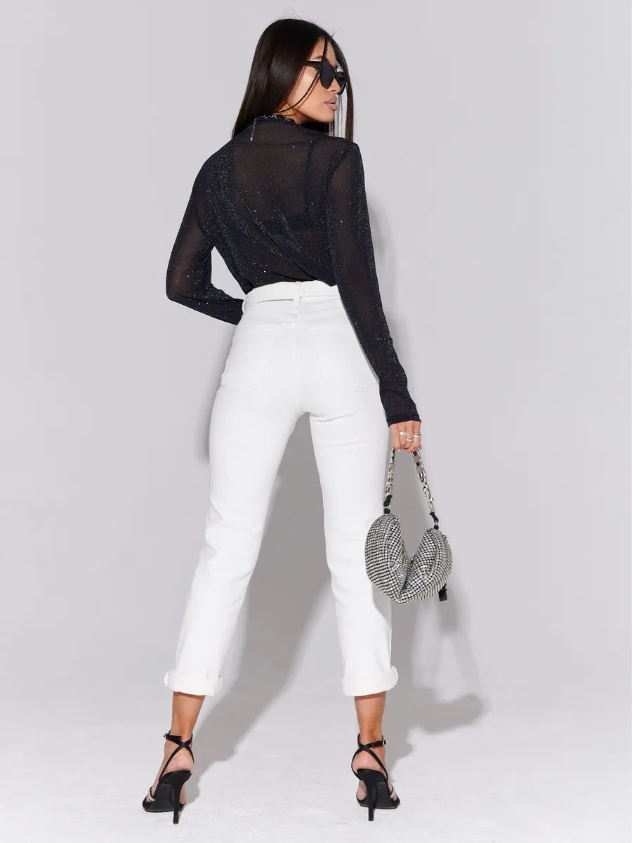 Черная блузка нарядная офисная вечерняя