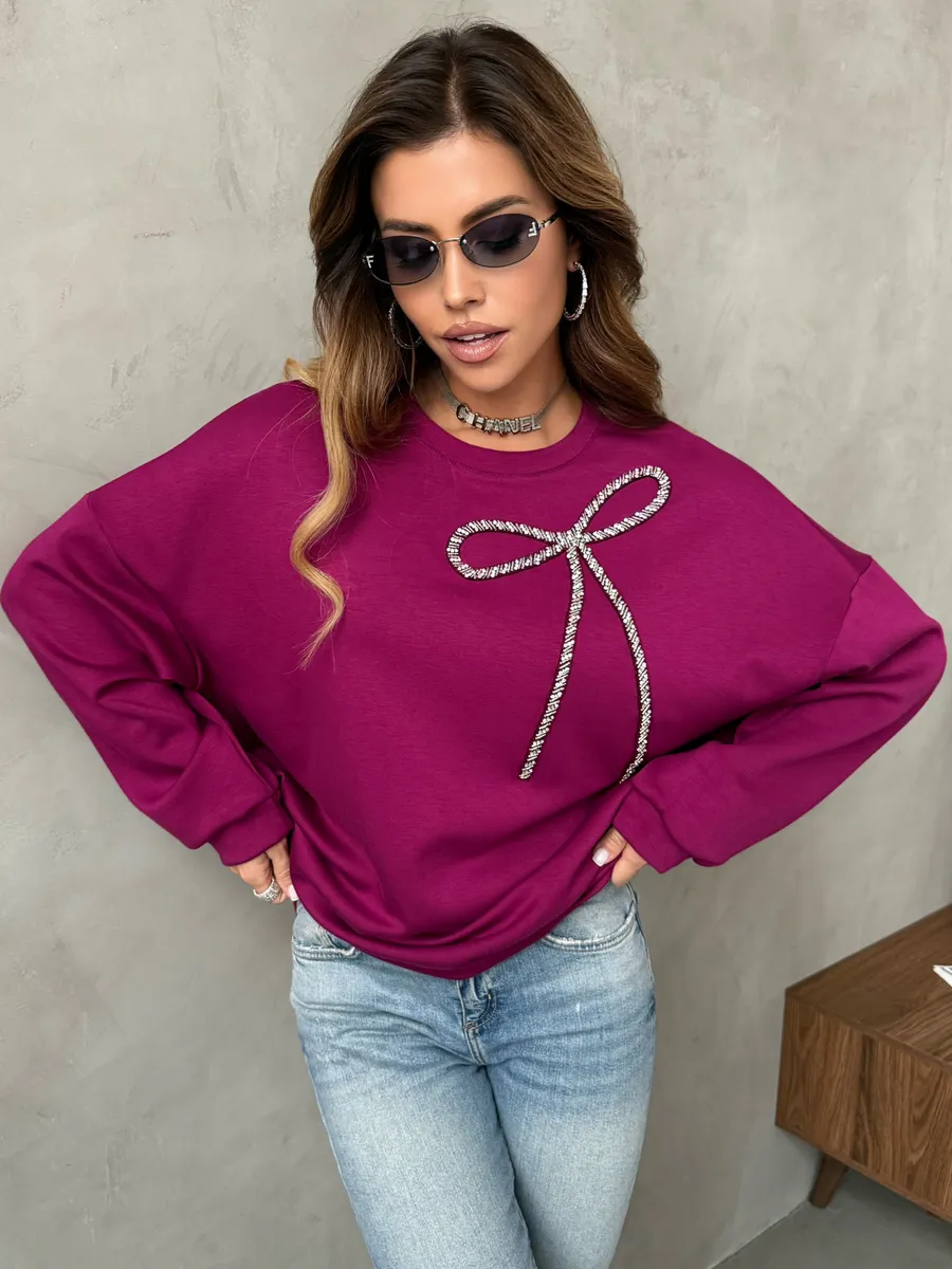 Бордовая кофта теплая нарядная оверсайз