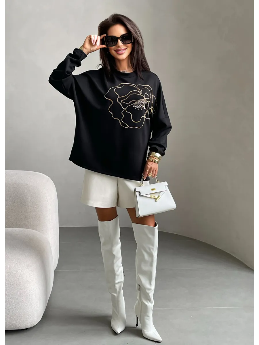 Черная кофта нарядная