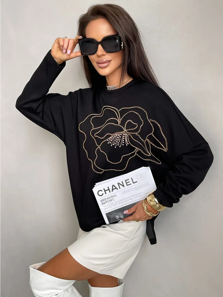 Черная кофта нарядная