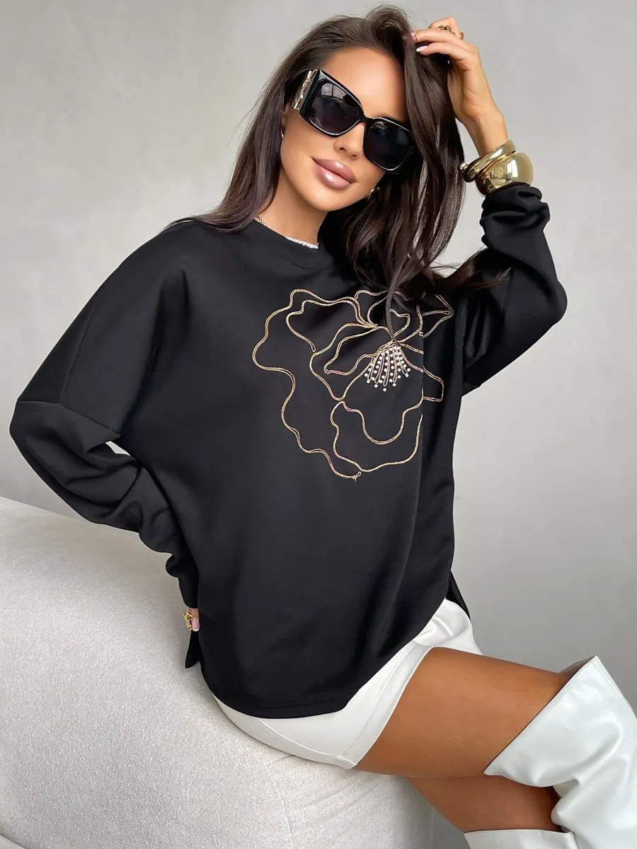 Черная кофта нарядная