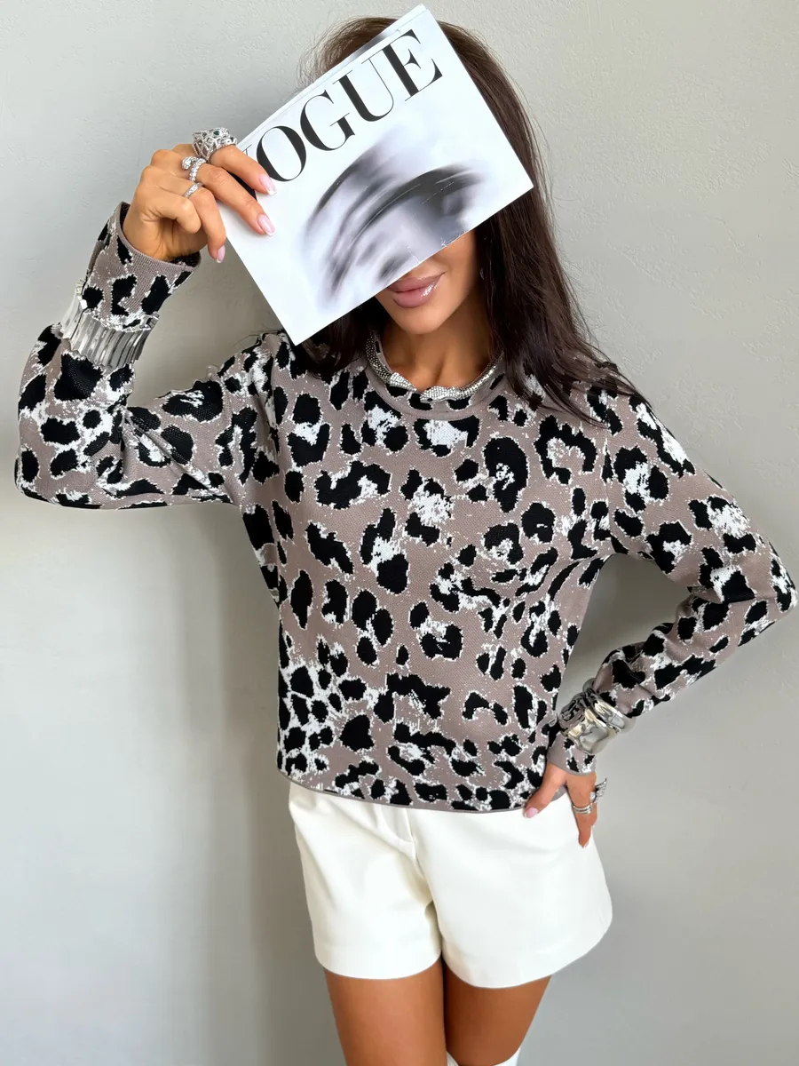 Лонгслив облегающий теплый