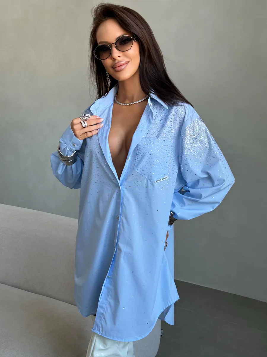 Нарядная рубашка оверсайз