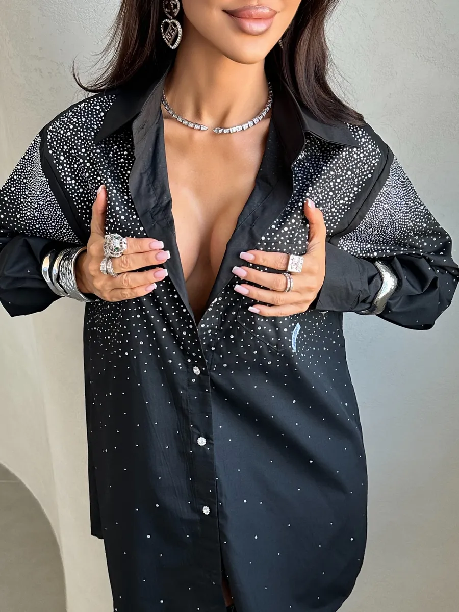 Нарядная рубашка оверсайз