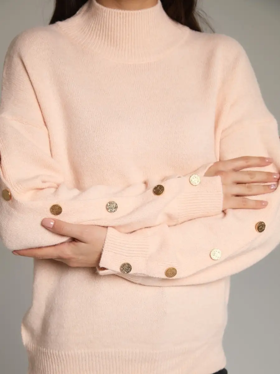 Пудровая кофта