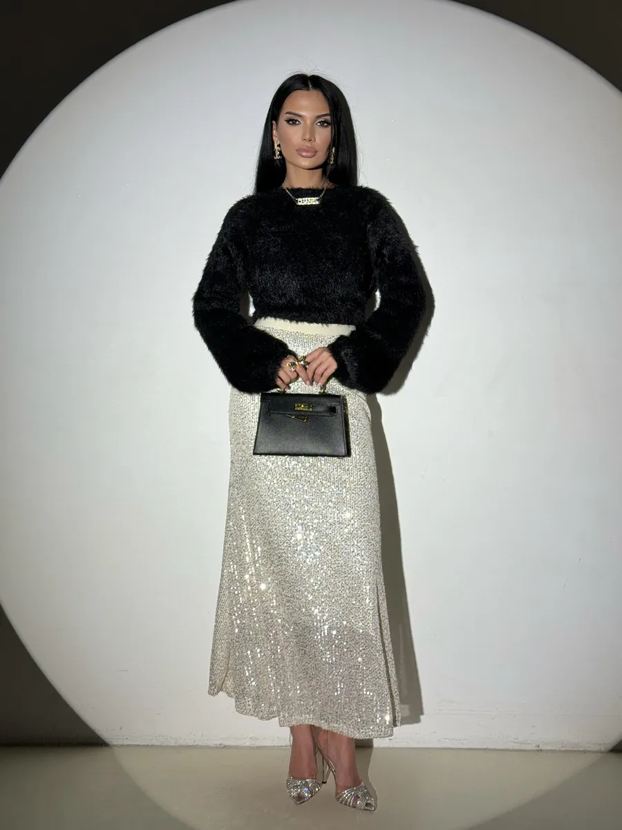 Бежевая юбка длинная вечерняя