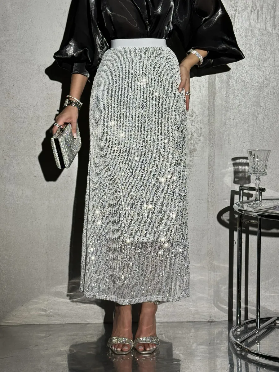 Белая юбка длинная вечерняя