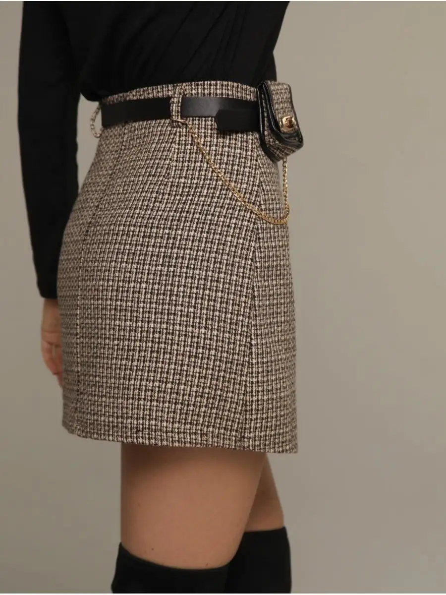 Капучино юбка мини на запах