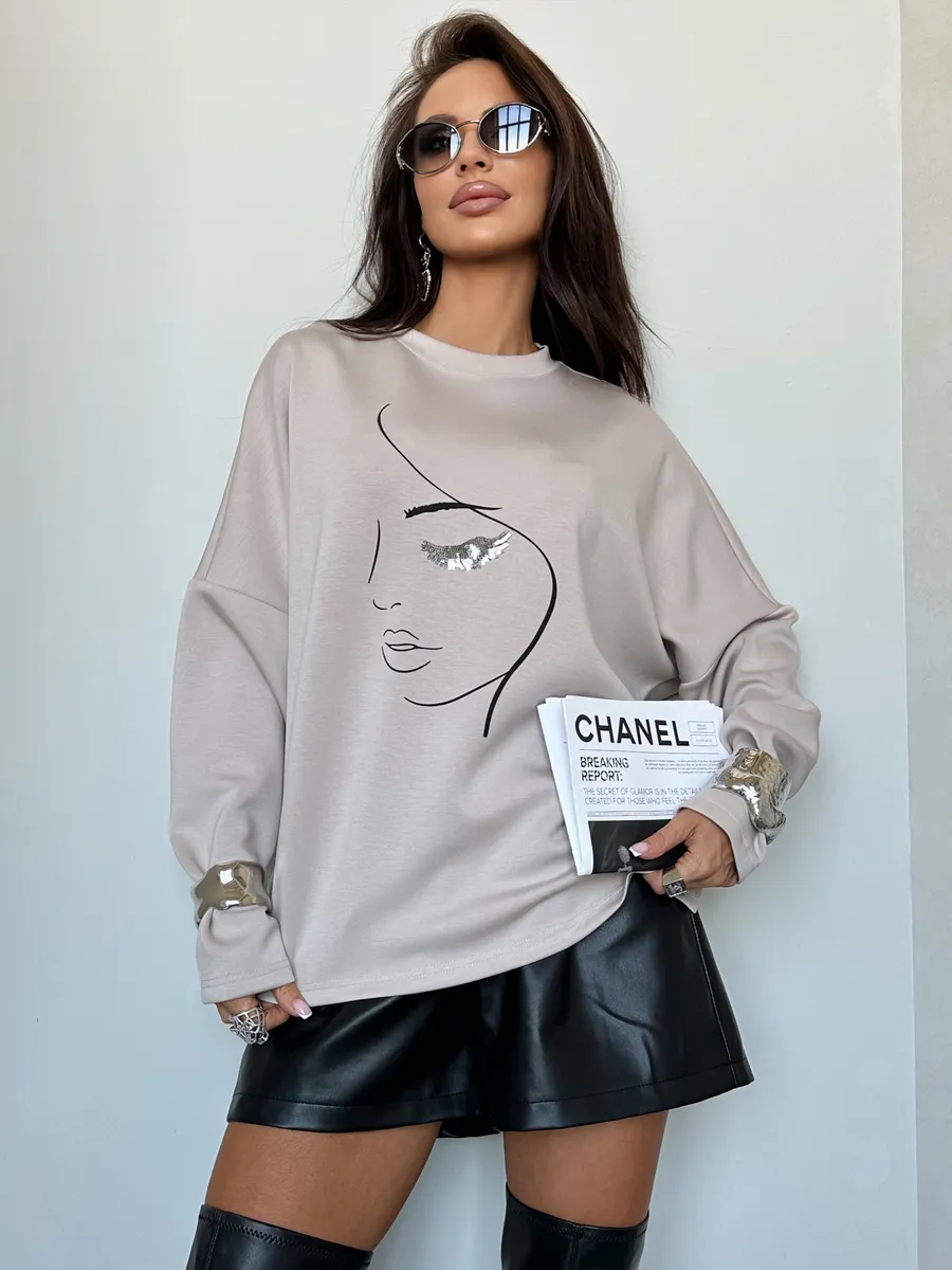 Бежевая кофта нарядная