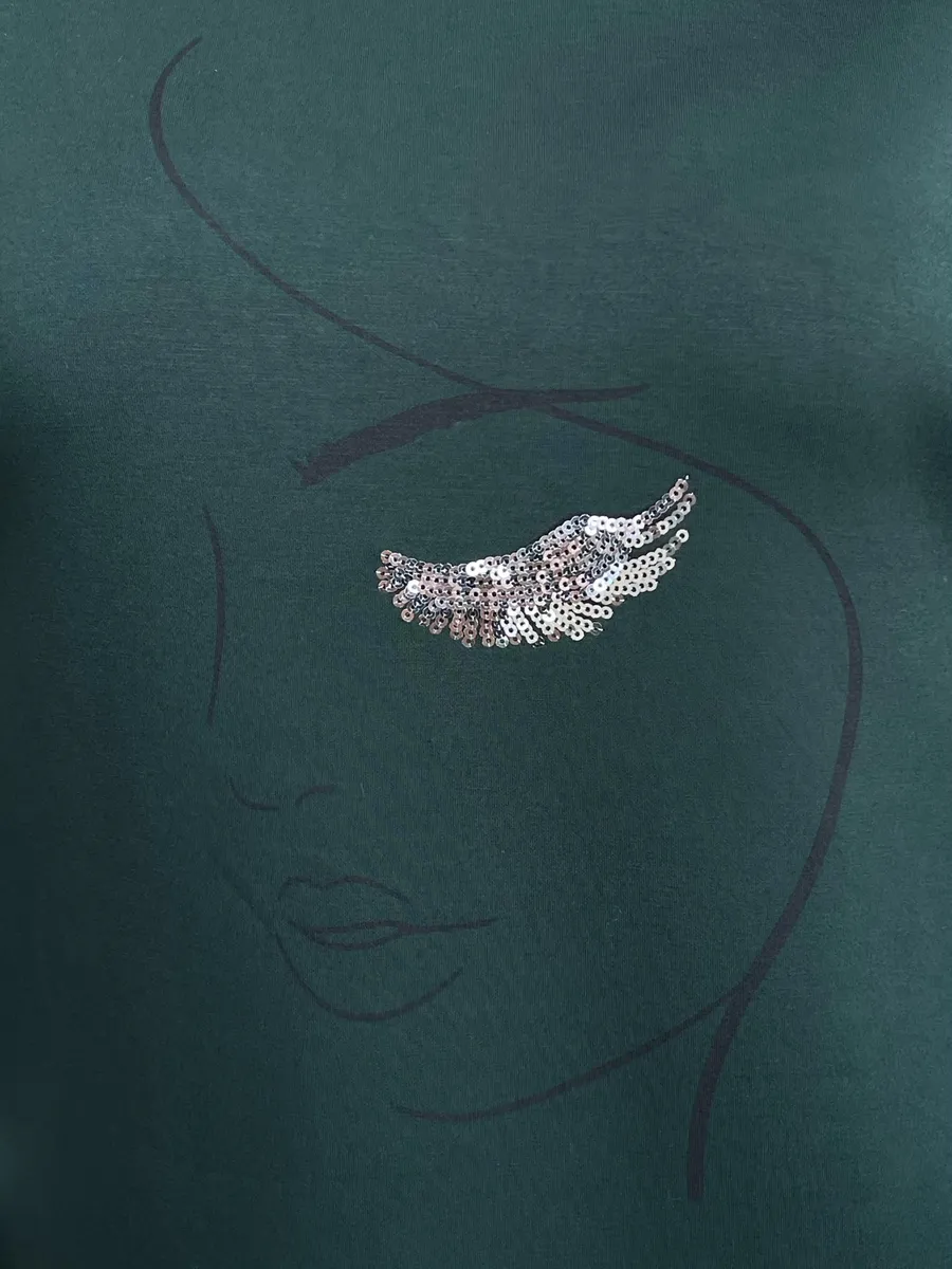 Зеленая кофта нарядная