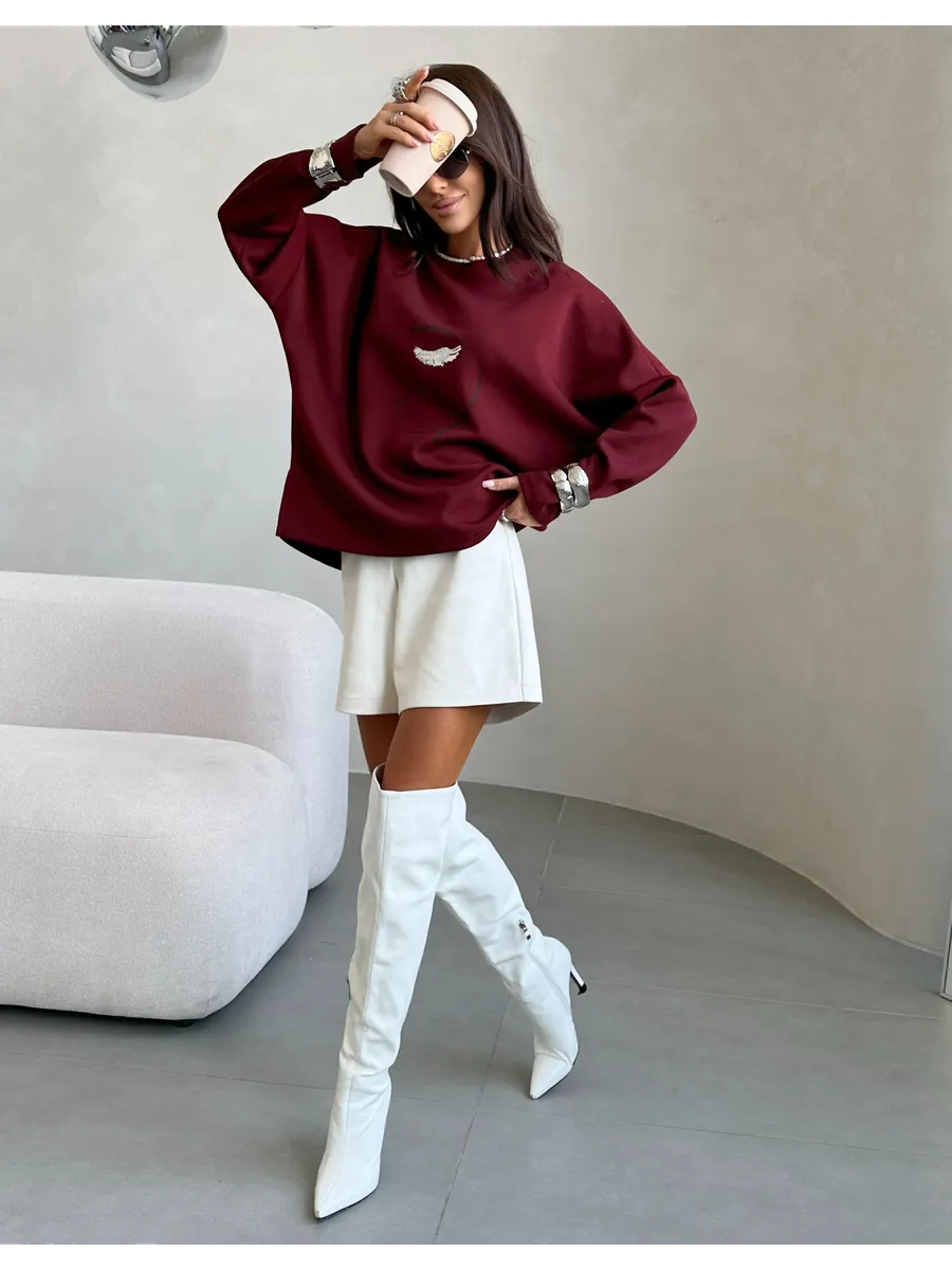 Бордовая кофта нарядная