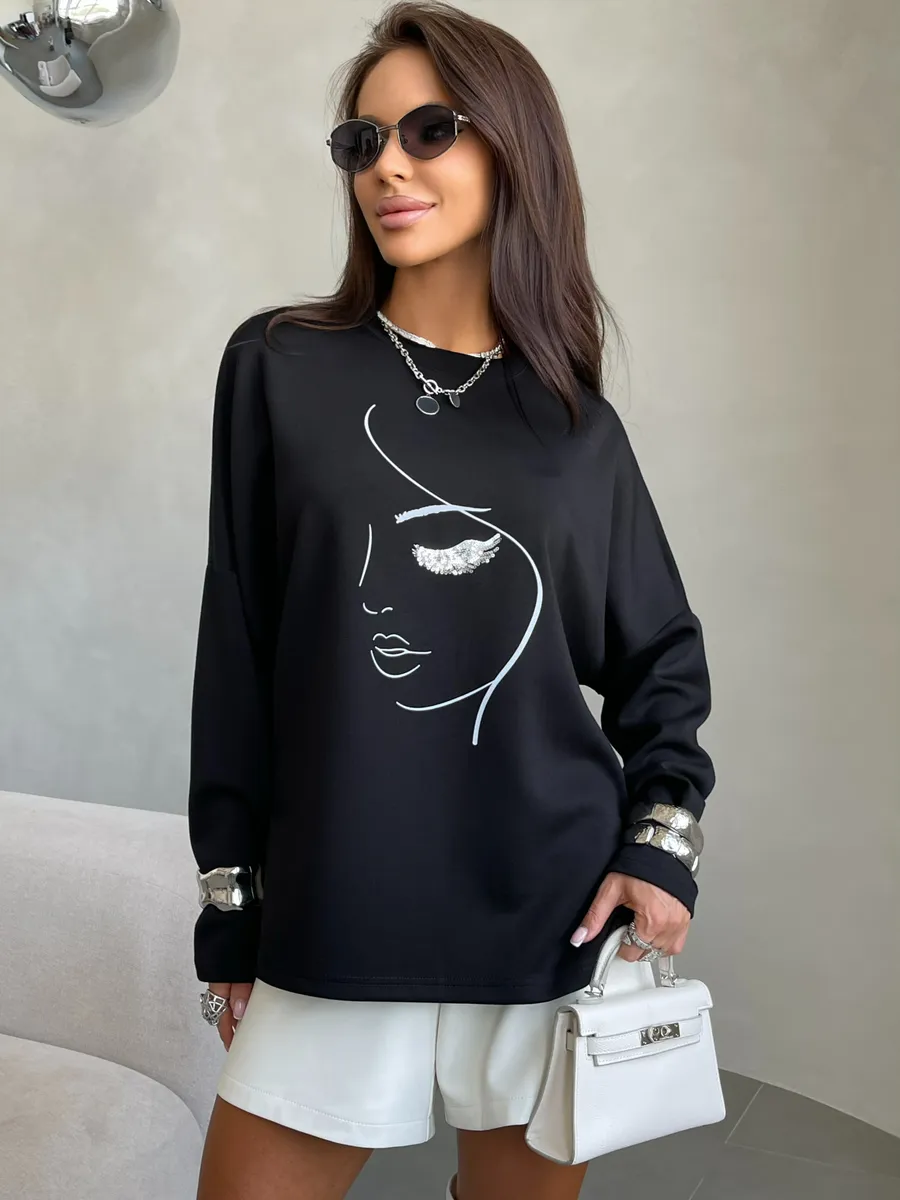 Черная кофта нарядная