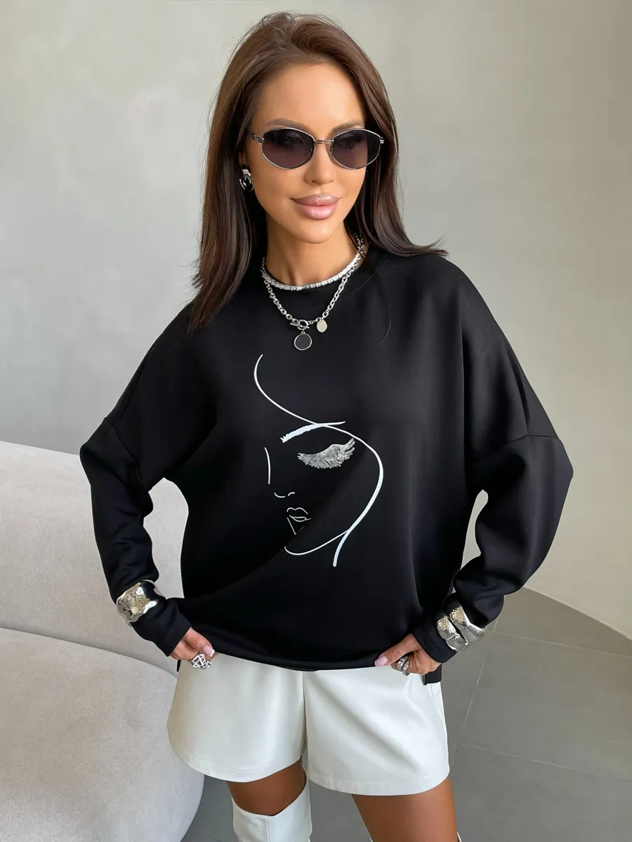 Черная кофта нарядная