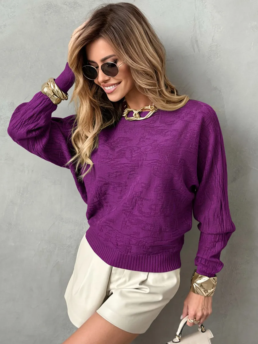 Кофта оверсайз с узорами