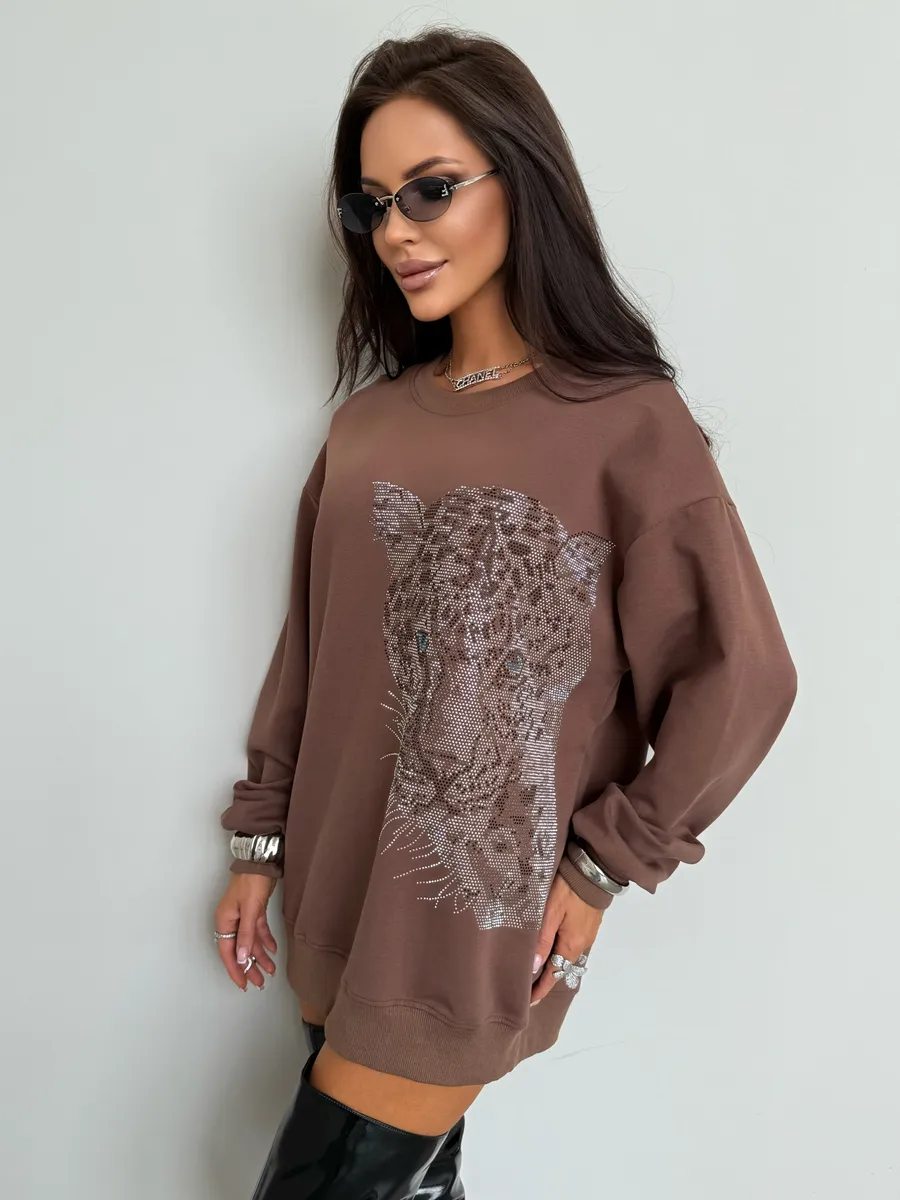 Кофта теплая оверсайз