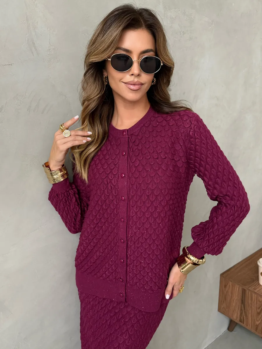 Теплый костюм осенний с юбкой трикотажный