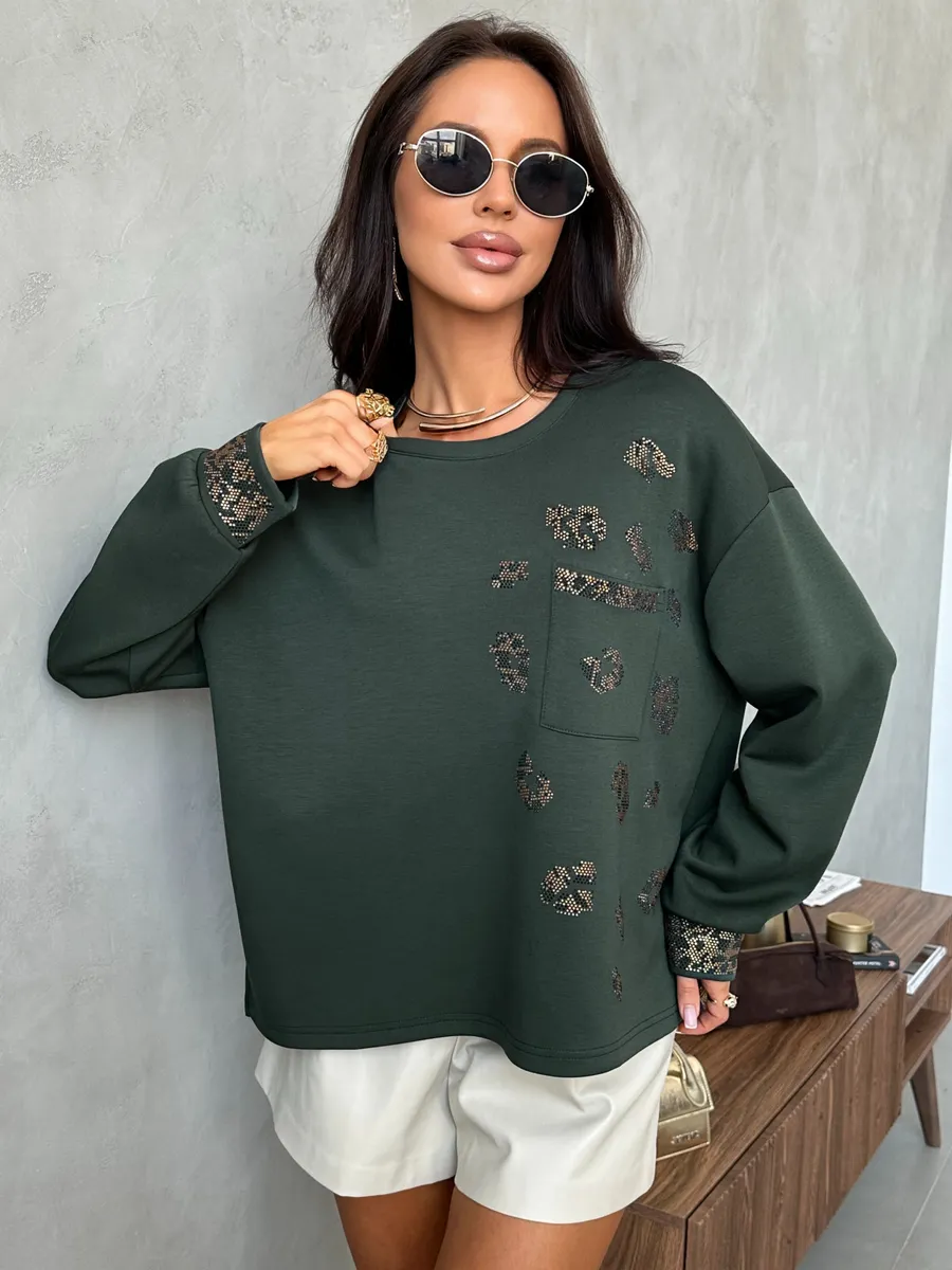 Кофта теплая оверсайз