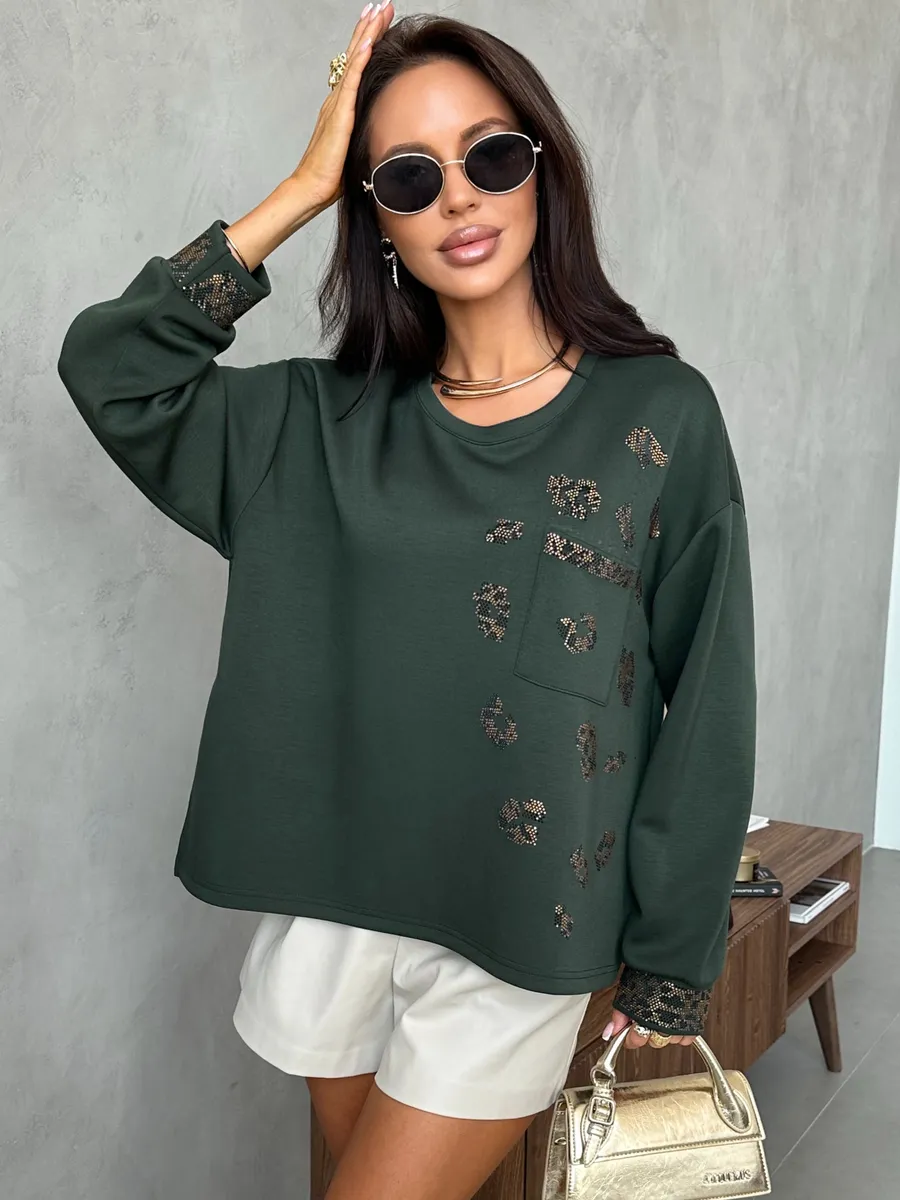 Кофта теплая оверсайз