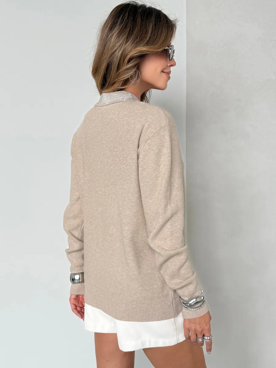 Капучино кофта теплая трикотажная