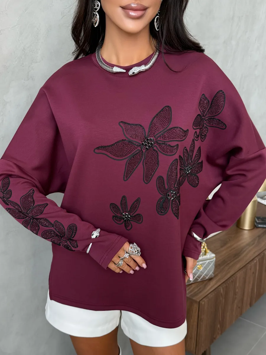 Кофта теплая нарядная оверсайз