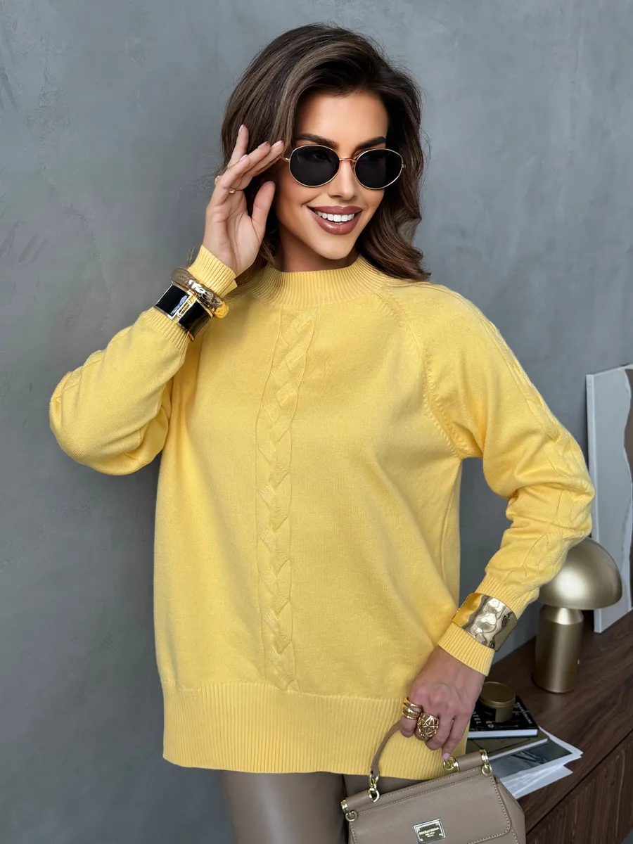 Кофта теплая оверсайз нарядная