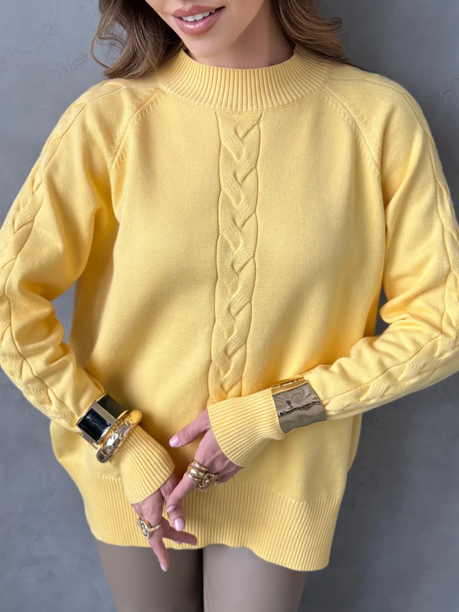 Кофта теплая оверсайз нарядная