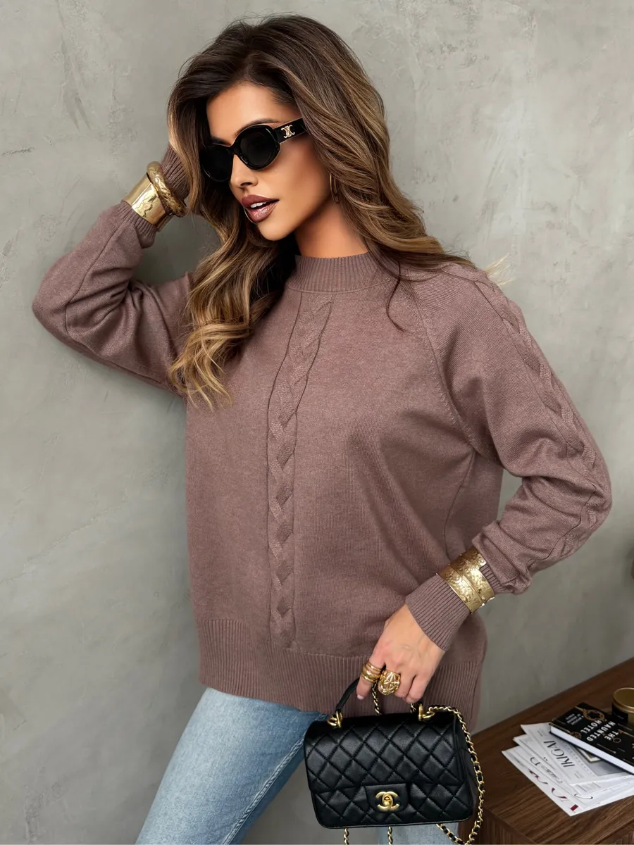 Кофта теплая оверсайз нарядная