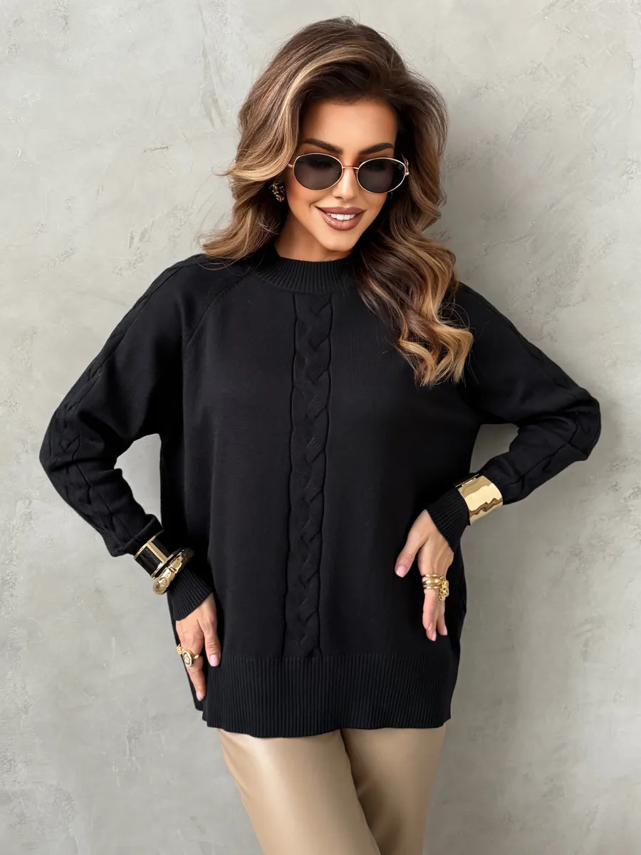 Кофта теплая оверсайз нарядная