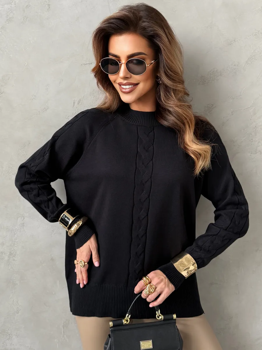 Кофта теплая оверсайз нарядная