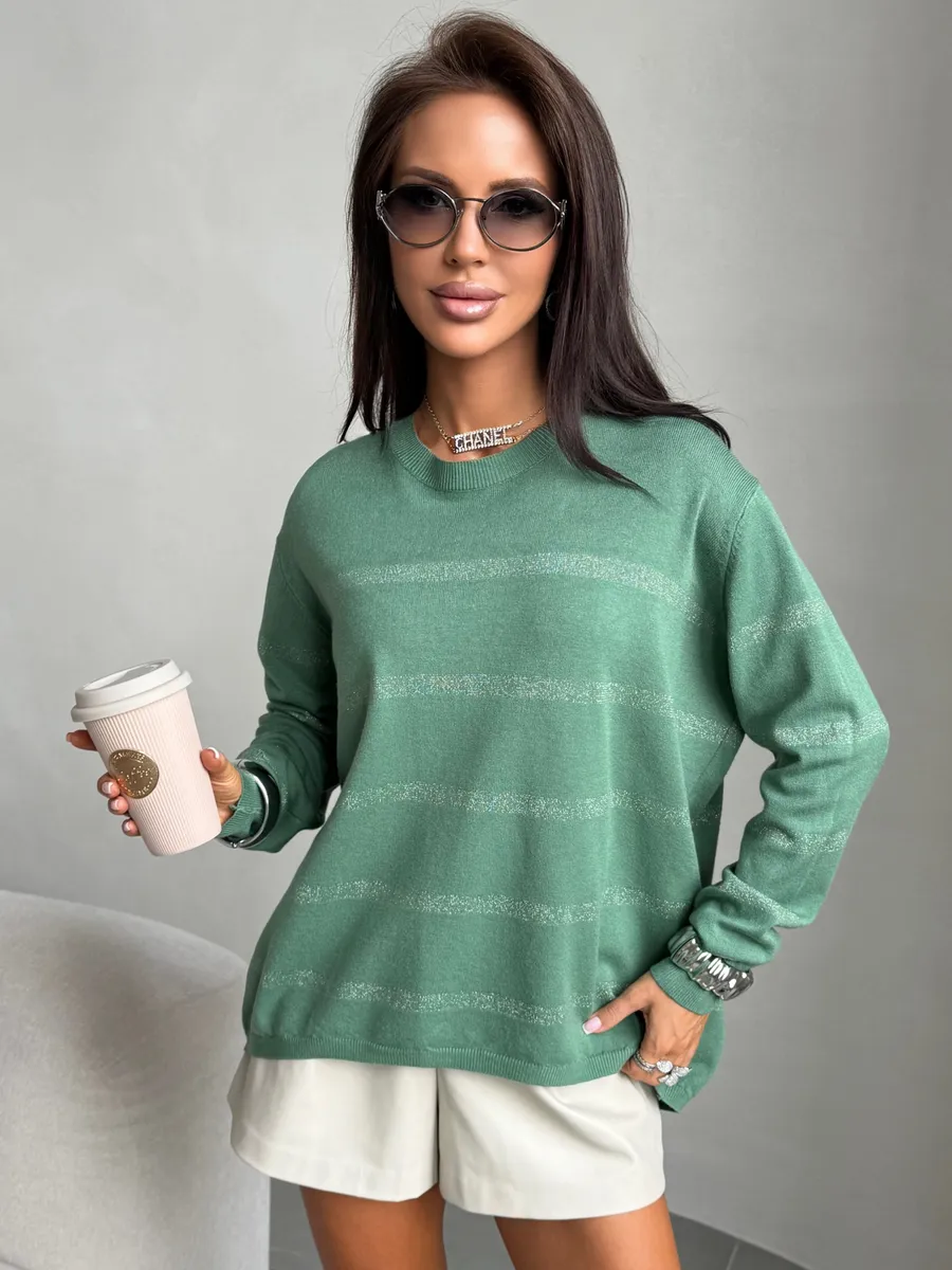 Кофта теплая нарядная трикотажная