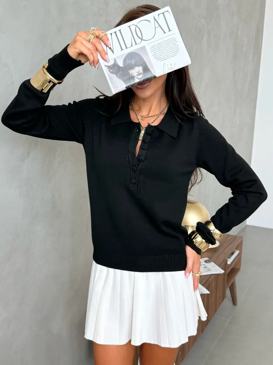 Черная кофта теплая трикотажная