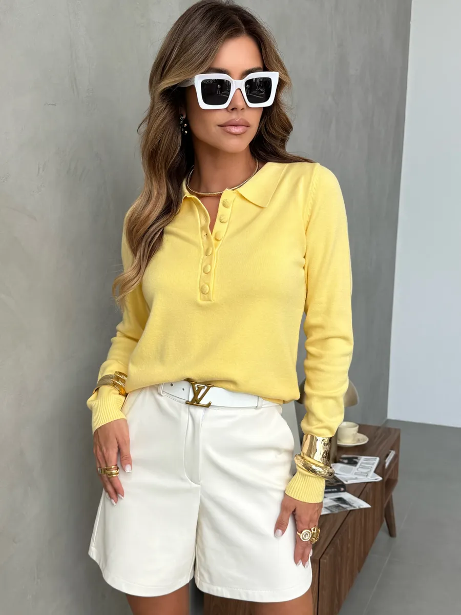 Желтая кофта теплая трикотажная