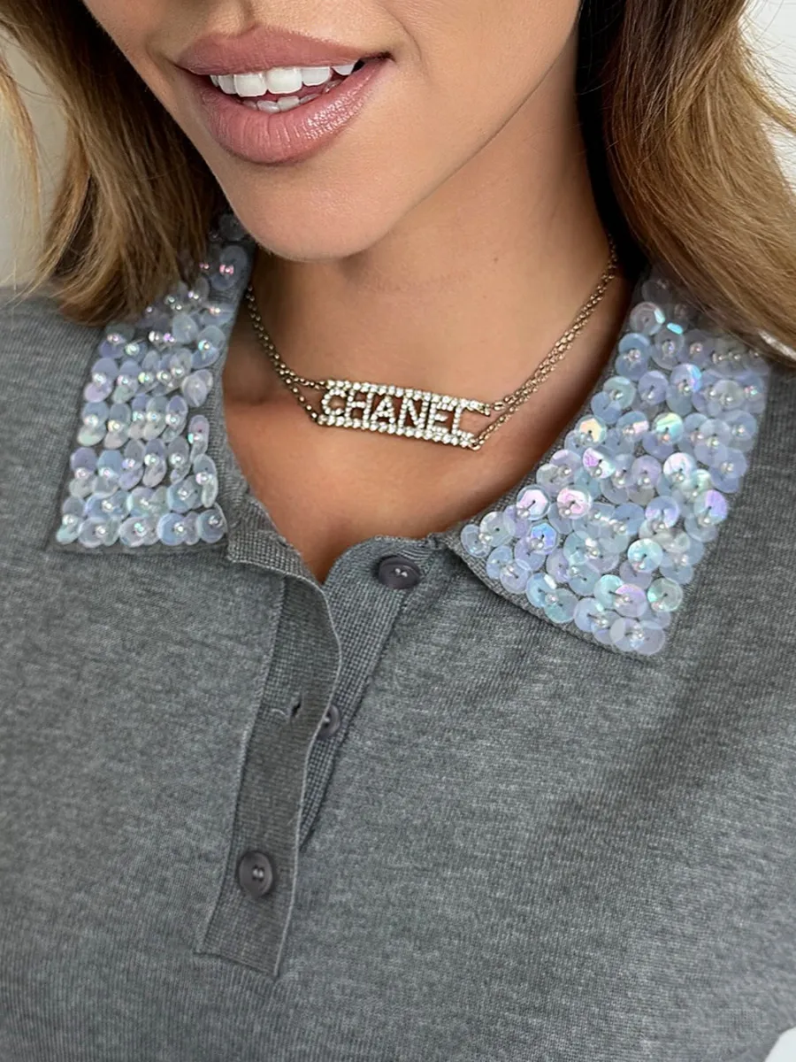 Серая кофта теплая трикотажная