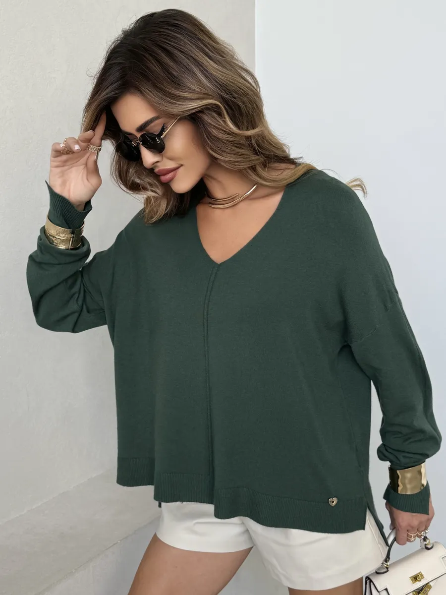 Кофта теплая оверсайз трикотажная