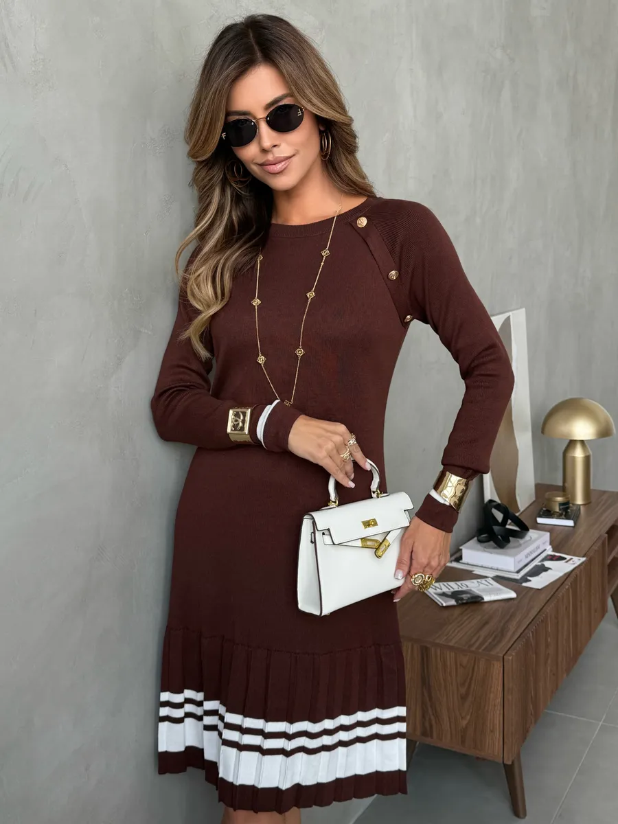 Платье осеннее теплое трикотажное мини