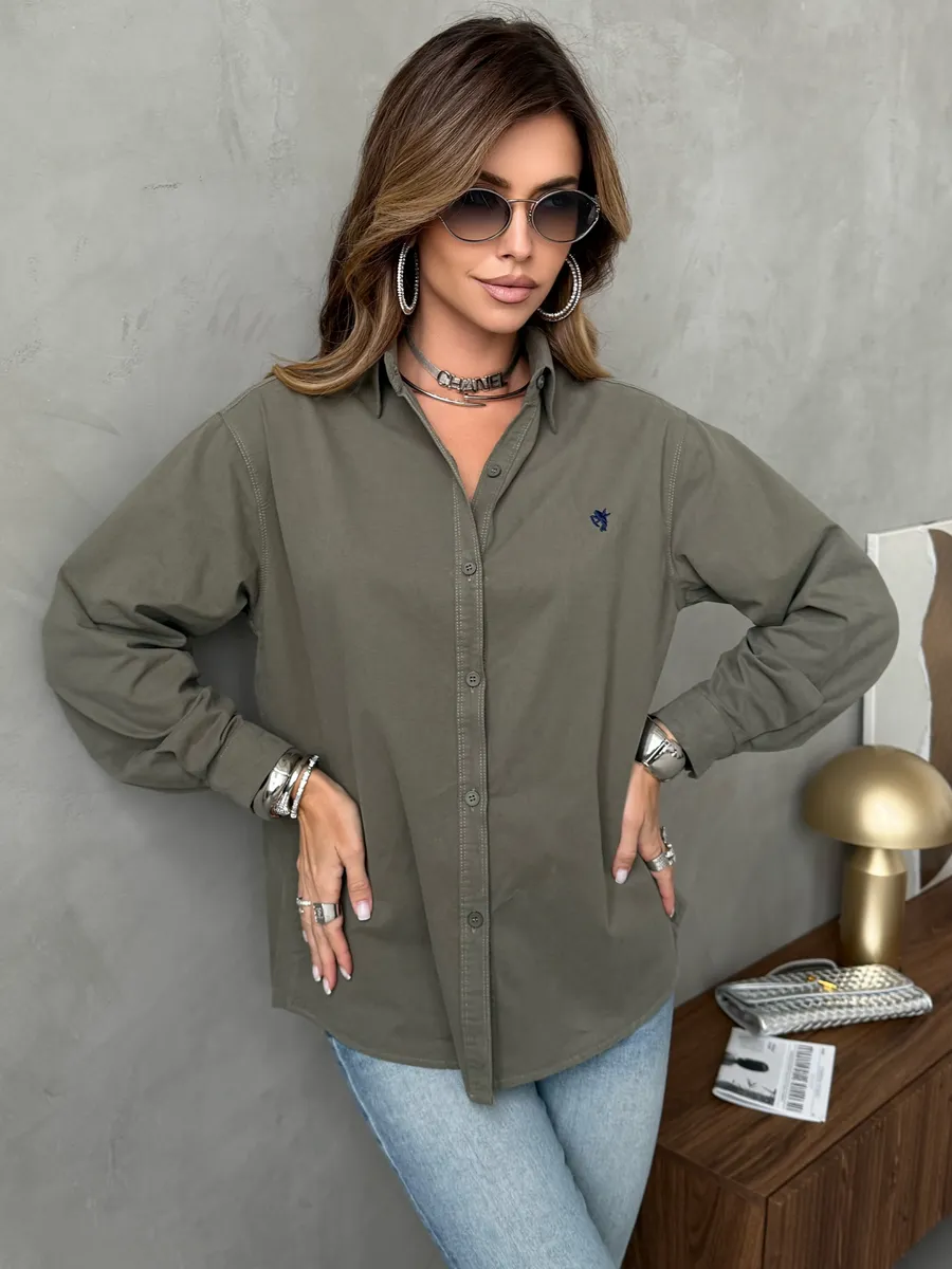 Рубашка оверсайз офисная