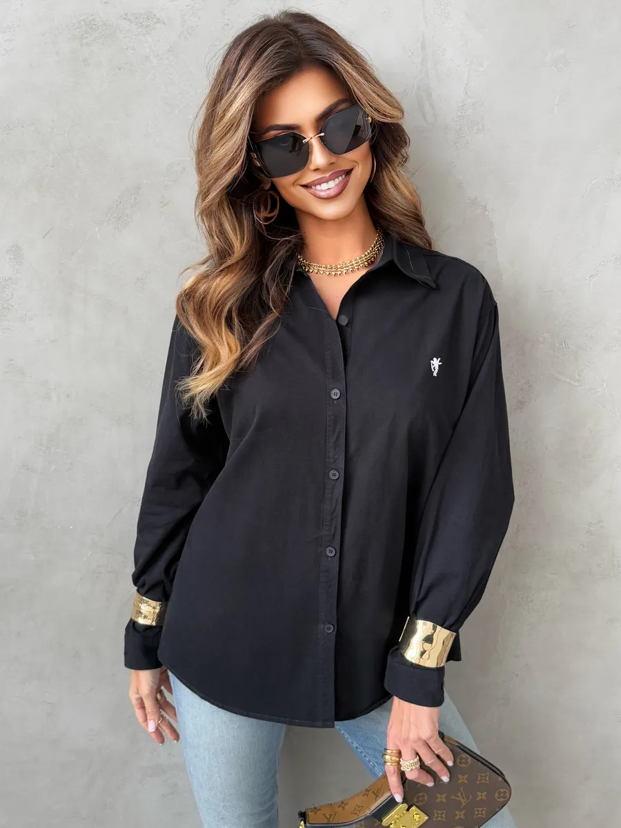 Рубашка оверсайз офисная