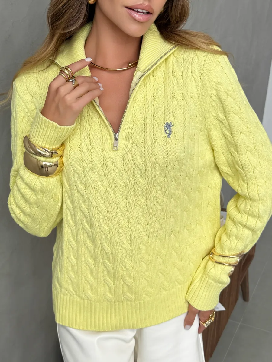 Желтая кофта теплая нарядная трикотажная